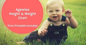 agewise heigh tand weight chart for babies