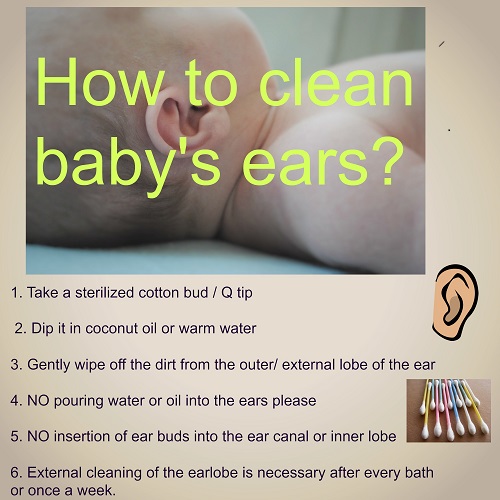 how to clean baby's ears?