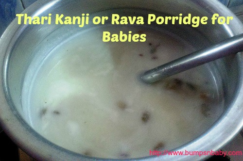 rava porridge for babies