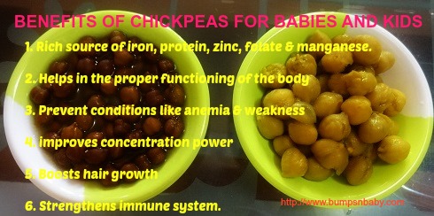 nutritional benefits of chickpeas for babies