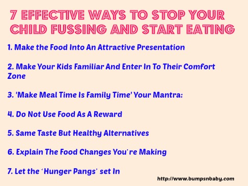 7 ways to stop your child fussing and start eating