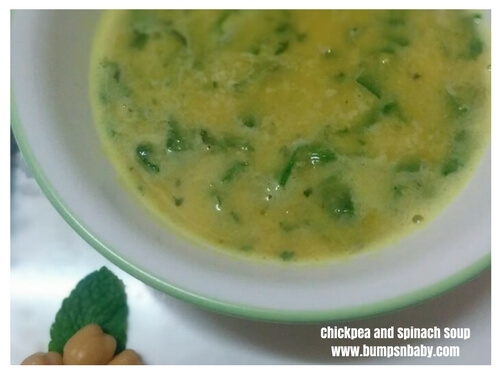 chickpea and spinach healthy sou recipes