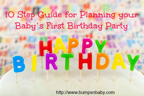 planning your baby's first birthday party
