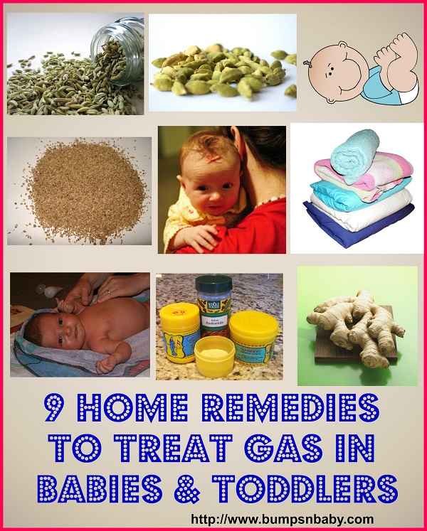 home remedies to treat gas in babies and toddlers