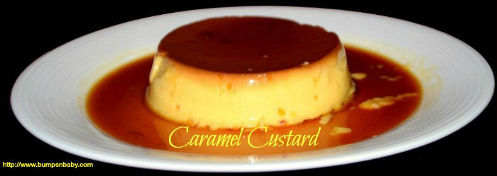 Caramel pudding recipe