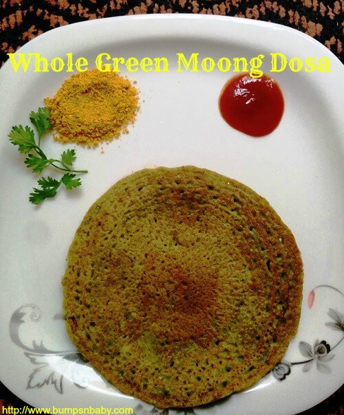 whole green moong dosa recipe