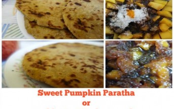sweet pumpkin paratha