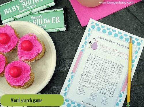 baby shower word search
