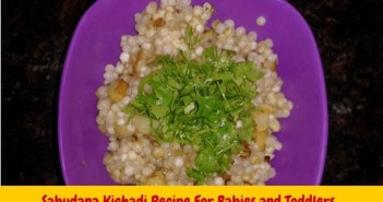 sabudana khichdi recipe for babies