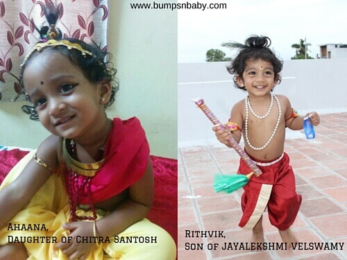 dress up your child as Krishna