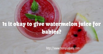 watermelon juice for babies