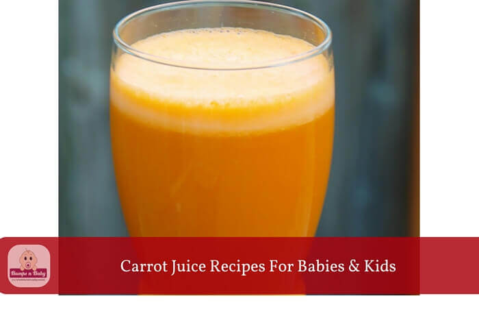 carrot juice recipes for babies