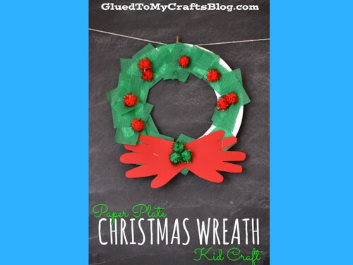 Christmas crafts for kids DIY wreath