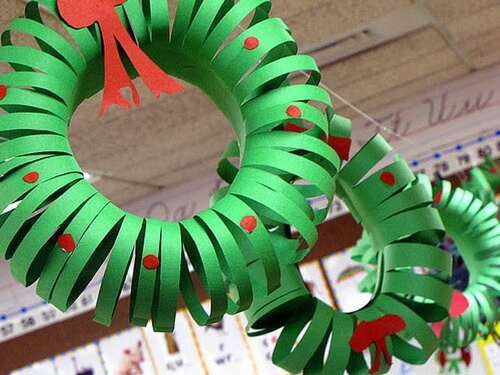 Christmas crafts for kids easy wreath