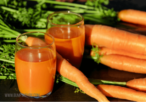 first birthday party menu carrot juice