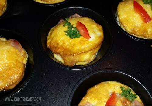 first birthday party menu egg muffins