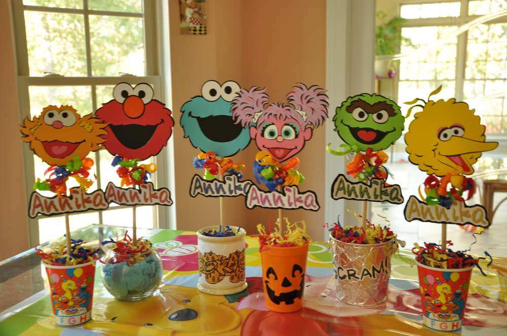 sesame street birthday party themes for girls