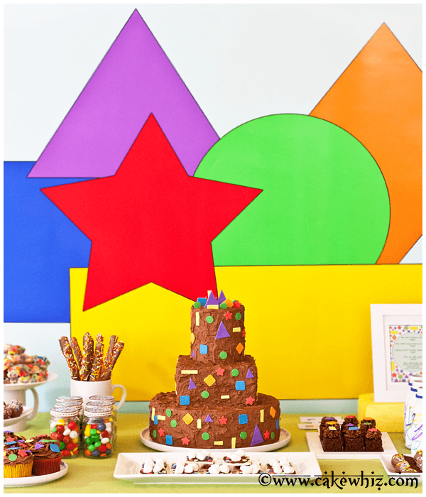 shapes birthday party themes for girls