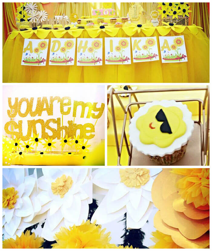 little miss sunshine birthday party themes for girls