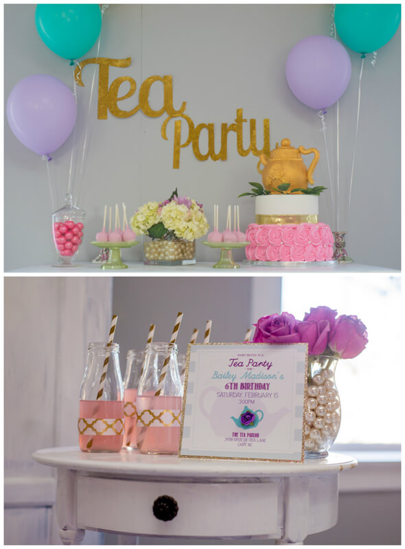 birthday party themes for girls tea party