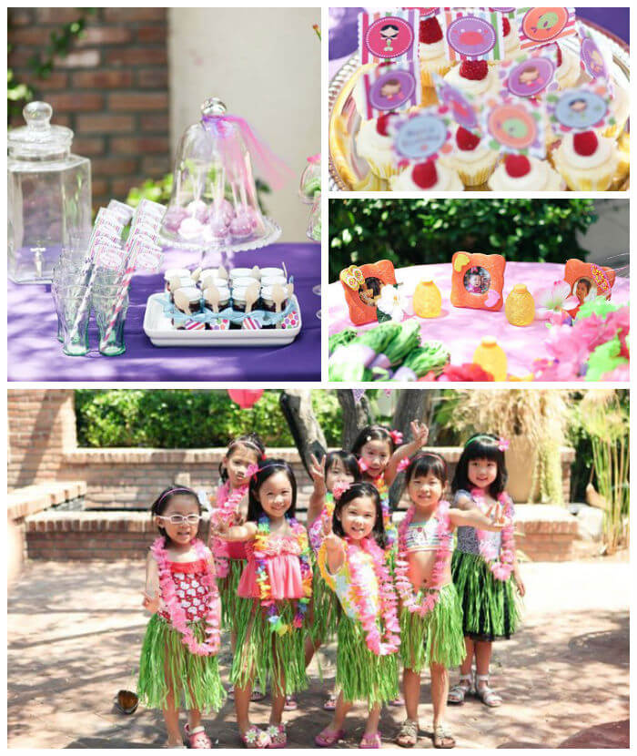 luauu birthday party themes for girls