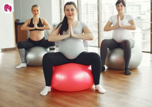 birthing ball exercise during 7th month of pregnancy